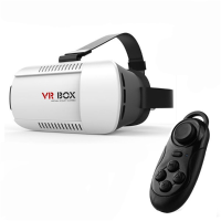 Vr Box Google Cardboard Virtual Reality 3d Glasses With Bluetooth Remote Control For 4.7 6.1 Inch Phone