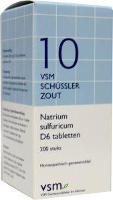 Vsm Schussler No.10 Natrium Sulfuricum D6 Tabletten 200st