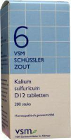 Vsm Schussler Celzout No.6 Kalium Sulfuricum D12 Tabletten 200st
