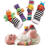 Vvcare Bc Kf001 4pcs Lovely Animal Baby Infant Kids Rattles Finders Glove Toys Hand Foot Socks Set