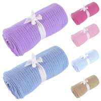 Vvcare BC TK001 9 Colors Soft Baby Blanket Toddler Breathable Cotton Swaddle Bath Sleeping Blanket