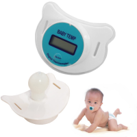 Vvcare KFT 21 LCD Baby Infant Nipple Pacifier Mouth Thermometer Portable Baby Celsius Thermometer Soother Soft Baby Kids Health Fever Care