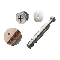 Wnew 20 stuks 3 in 1 Schroef Meubel Connector Fixer Excentrische Wielmoer Verbinding voor Boormal Kledingkast Koppelings