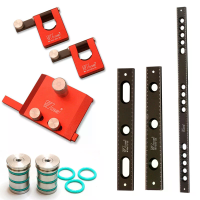 Wnew Houtbewerking MFT fence Stop Flip Clamp Aluminiumlegering Compatibel met Festool Makita Milwaukee Dog Hole BenchTop