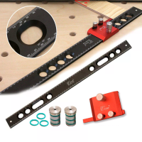 Wnew MFT 20mm gaatpositie linaire/afstandsbewaking heksteun flip klem houtbewerking tafel stoppen blok aanvullende fixer