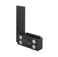 Wnew MM / Inch Precisie Houtbewerking Vierkant Aluminium Legering Liniaal Timmerman Lijntekening Markering Gauge Gat Sch