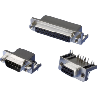 W & P Products 107 15 1 1 20 D sub male connector 90 ° Aantal polen: 15 Soldeerpennen haaks 1 stuk(s)