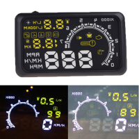 W02 Car Hud Head Up Display 5.5Inch 12v Working Voltage With Obdii Interface