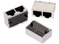 WÃ¼rth Elektronik Modular Jack Tab Down liggend afgeschermd 2 voudig Port 8P8C WR MJ Bus, inbouw horizontaal Aantal polen: 8P8C Zwart 615016137621 1 stuk(s)