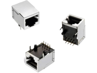 WÃ¼rth Elektronik Modular Jack Tab Down liggend, afgeschermde aansluiting voor, 8P8C WR MJ Bus, inbouw horizontaal Aantal polen: 8P8C Zwart 61500814221 1 stuk(s)