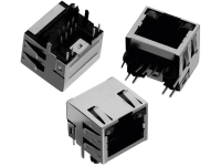 WÃ¼rth Elektronik Modular Jack Tab Up liggend afgeschermd met LED & EMI vinger 8P8C WR MJ Bus, inbouw horizontaal Aantal polen: 8P8C Zwart 615008137421 1 stuks