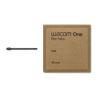 Wacom Pen Nibs Felt (black) for One Standard Pen (10 stuks) punt van pen
