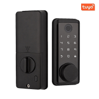 Tuya Smart Deurslot Intelligente Anti diefstal Gateway Vingerafdruk Wachtwoordkaart Mobiele APP Controle Ontgrendelen Ho