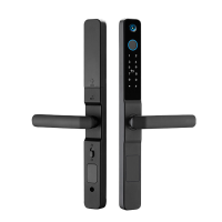 WAFU Tuya WiFI Slimme Waterdichte Deurslot Vingerafdruk Wachtwoord IC kaart Sleutel APP Ontgrendelen Elektronica Alumini