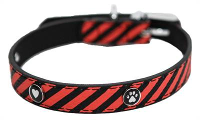 Wag 'n' Walk Halsband Voor Hond Tangerine Gestreept Oranje #95;_31 41 Cm
