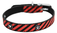 Wag 'n' Walk Halsband Voor Hond Tangerine Gestreept Oranje #95;_41 51 Cm
