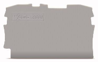 WAGO 2000 1291 Afsluit  en scheidingsplaat Grijs 100 stuk(s)