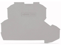 WAGO 2000 2291 Afsluit  en scheidingsplaat Grijs 25 stuk(s)