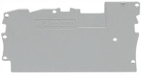 WAGO 2020 1391 Afsluit  en scheidingsplaat Grijs 100 stuk(s)