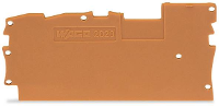 WAGO 2020 1392 Afsluit  en scheidingsplaat Oranje 100 stuk(s)