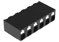 WAGO 2086 3206 Printklem 1.50 Mm² Aantal polen 6 Zwart 1 stuk(s)