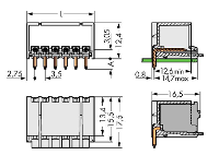 WAGO 2091 1424 200 Male behuizing (board) 2091 Totaal aantal polen: 4 Rastermaat: 3.50 Mm Inhoud: 200 stuk(s)