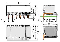 WAGO 2092 1430/200 000 Male behuizing (board) 2092 Totaal aantal polen: 10 Rastermaat: 5 mm Inhoud: 100 stuk(s)