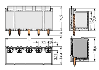 WAGO 2092 3403/200 000 Male behuizing (board) 2092 Totaal aantal polen: 3 Rastermaat: 7.50 Mm Inhoud: 100 stuk(s)