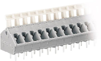WAGO 256 401 Veerkrachtklemblok 2.50 Mm² Aantal polen 1 Grijs 1 stuk(s)