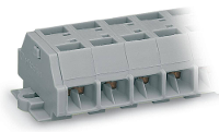 WAGO 261 208 Klemstrook 10 mm Spanveer Toewijzing: L Grijs 50 stuk(s)
