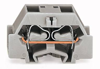 WAGO 261 341 Aderklem 10 mm Spanveer Toewijzing: L Grijs 200 stuk(s)