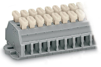 WAGO 261 430/341 000 Klemstrook 6 mm Veerklem Toewijzing: L Grijs 25 stuk(s)