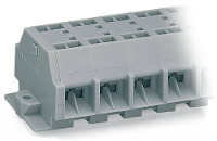 WAGO 262 204 Klemstrook 12 mm Spanveer Toewijzing: L Grijs 100 stuk(s)