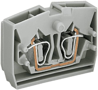 WAGO 264 321 Aderklem 6 mm Spanveer Toewijzing: L Grijs 1 stuk(s)