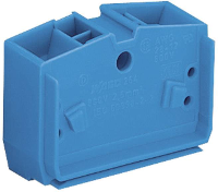 WAGO 264 351 Aderklem 10 mm Spanveer Toewijzing: L Grijs 1 stuk(s)