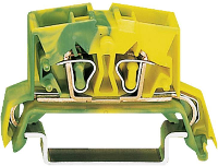 WAGO 264 737 Aardingsklem 10 mm Spanveer Toewijzing: Terre Groen, Geel 1 stuk(s)