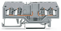 WAGO 279 815/281 410 Diodeklem 4 mm Spanveer Toewijzing: L Grijs 100 stuk(s)