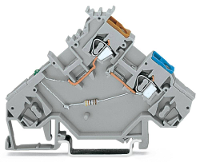 WAGO 280 562/281 411 Actuatorenklem 5 mm Spanveer Toewijzing: L Grijs 50 stuk(s)