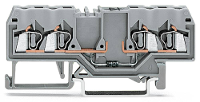 WAGO 280 815/281 411 Diodeklem 5 mm Spanveer Toewijzing: L Grijs 100 stuk(s)