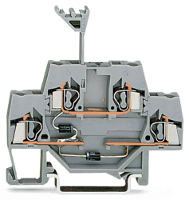 WAGO 280 941/281 491 Diodeklem 2 etages 5 mm Spanveer Toewijzing: L Grijs 50 stuk(s)