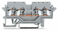 WAGO 280 990 Doorgangsklem 5 mm Spanveer Toewijzing: L Grijs 100 stuk(s)
