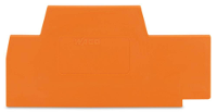 WAGO 281 343 Afsluit  en scheidingsplaat Oranje 100 stuk(s)