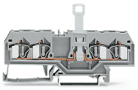 WAGO 281 659 Scheidingsklem 6 mm Spanveer Toewijzing: L Grijs 50 stuk(s)