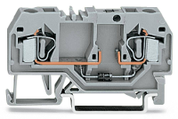 WAGO 281 915/281 400 Diodeklem 6 mm Spanveer Toewijzing: L Grijs 50 stuk(s)
