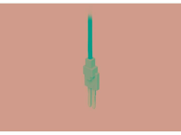 WAGO 283 407 Potentiaalaansluiting Grijs 25 stuk(s)
