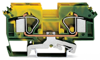 WAGO 283 607/999 950 Aardingsklem 12 mm Spanveer Toewijzing: Terre Groen, Geel 25 stuk(s)