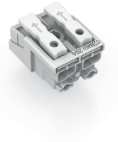 WAGO 294 5002 WAGO GmbH & Co. KG Netaansluitingsklem Flexibel:   Massief: 0.5 1.5 Mm² Aantal polen: 2 1000 stuk(s) Wit