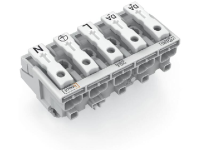 WAGO 294 8035 Netaansluitingsklem Flexibel:   Massief: 0.5 2.5 MmÂ² Aantal polen: 5 250 stuks Wit