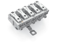 WAGO 294 8435 Netaansluitingsklem Flexibel:   Massief: 0.5 2.5 MmÂ² Aantal polen: 5 250 stuks Wit