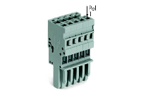 WAGO 769 105 Connector, female Grijs 50 stuk(s)